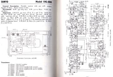 Sanyo 10G 888 schematic circuit diagram